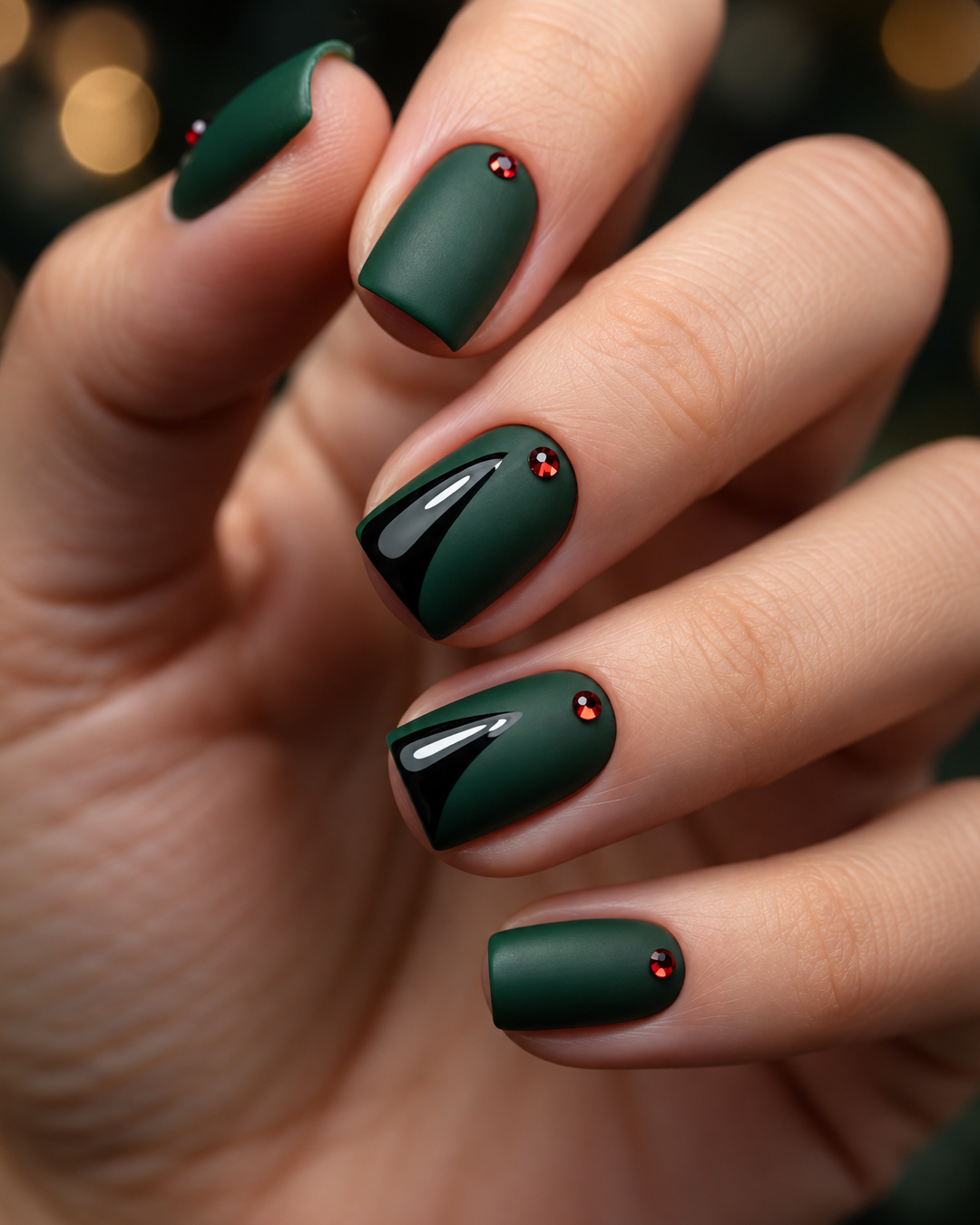 matte dark green