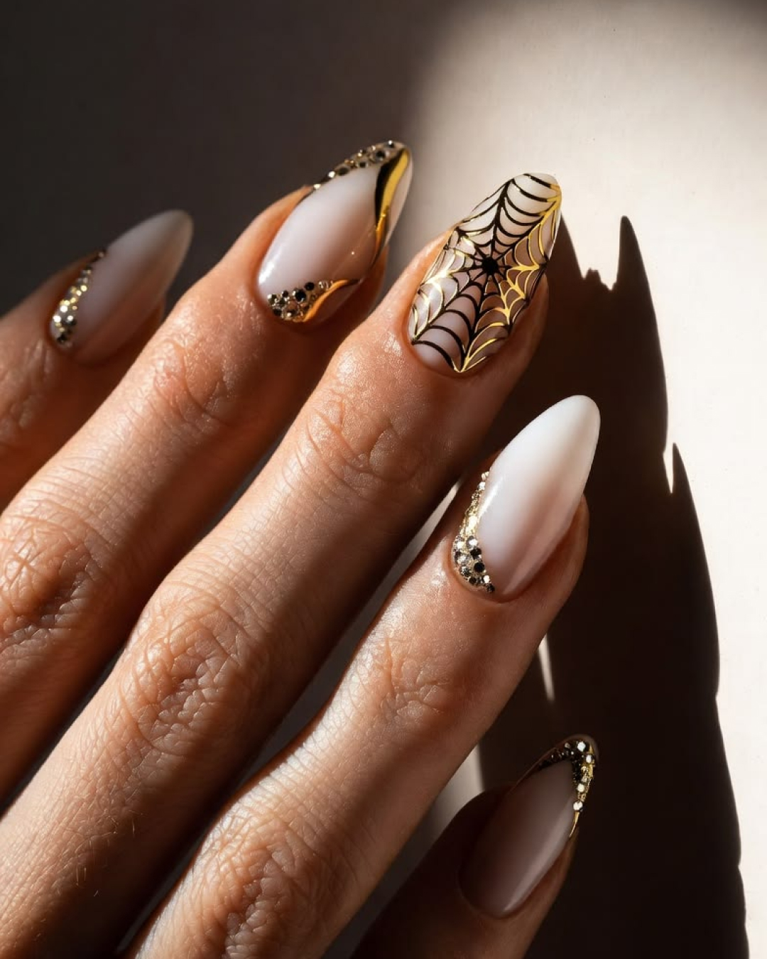 milky gold spiderweb