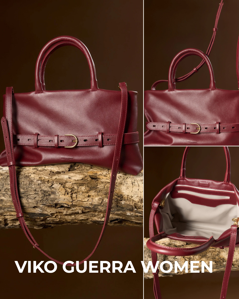 У VIKO GUERRA WOMEN – вместительная модель с короткими ручками, длинным ремнем и декоративными пряжками. За счет мягкого корпуса она не выглядит слишком строгой, несмотря на зам…